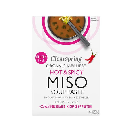 Organic Japanese Hot & Spicy Instant Miso Soup 60g - Greenlands Health Store