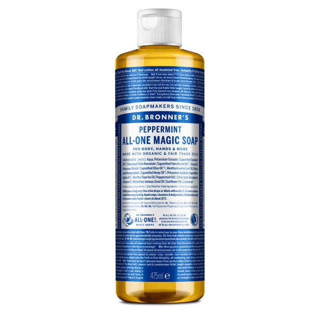 Organic Peppermint All - One Magic Soap 475ml - Greenlands Health Store