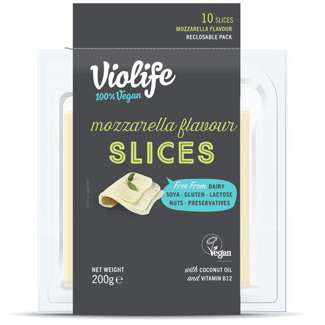 Violife Mozzarella Flavour Slices 200g (10 slices) - Greenlands Health Store