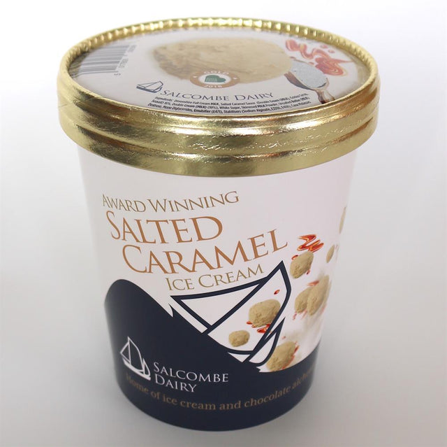 Salcombe Dairy Salted Caramel Ice Cream 500ml - Greenlands Health Store