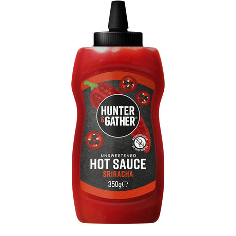 Hunter & Gather Unsweetened Hot Sauce Squeezy 350g - Greenlands Health Store