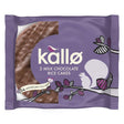 Kallo Milk Chocolate Topped Rice Cakes Portion Pack 33g - Greenlands Health Store