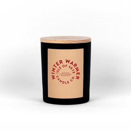 Winter Warmer Black Natural Wax Candle 9.5cm x 8cm x 8cm - Greenlands Health Store