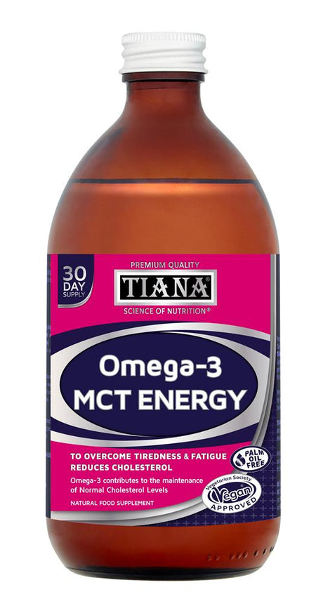 TIANA Fairtrade Organics MCT Oil with Omega 3 Premium Quality - Greenlands Health Store