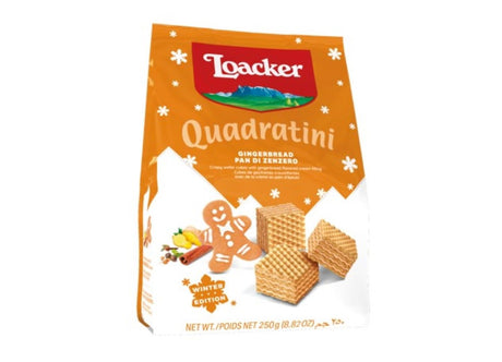 Loacker Quadratini Gingerbread 250g - Greenlands Health Store