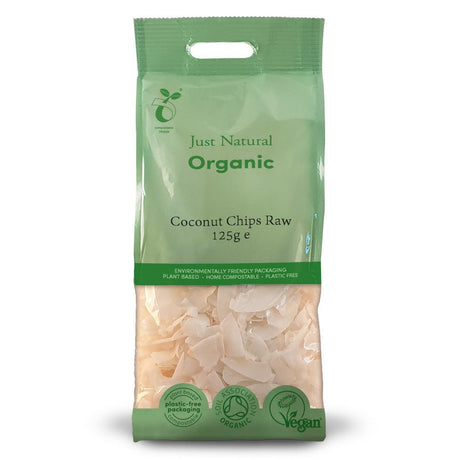 Organic Coconut Chips Raw 125g - Greenlands Health Store