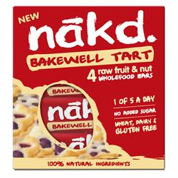 Nakd Bakewell Tart 4x35g Bar Multi - Pack - Greenlands Health Store