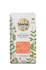 Organic Red Split Lentils 500g - Greenlands Health Store
