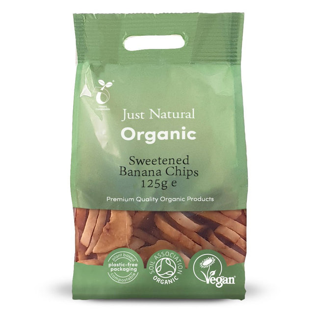 Organic Banana Chips 125g - Greenlands Health Store