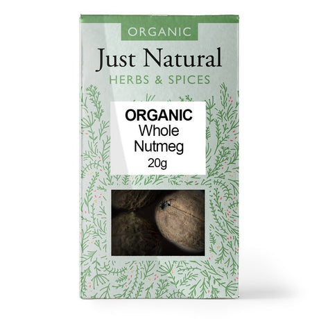 Organic Whole Nutmeg (Box) 20g - Greenlands Health Store