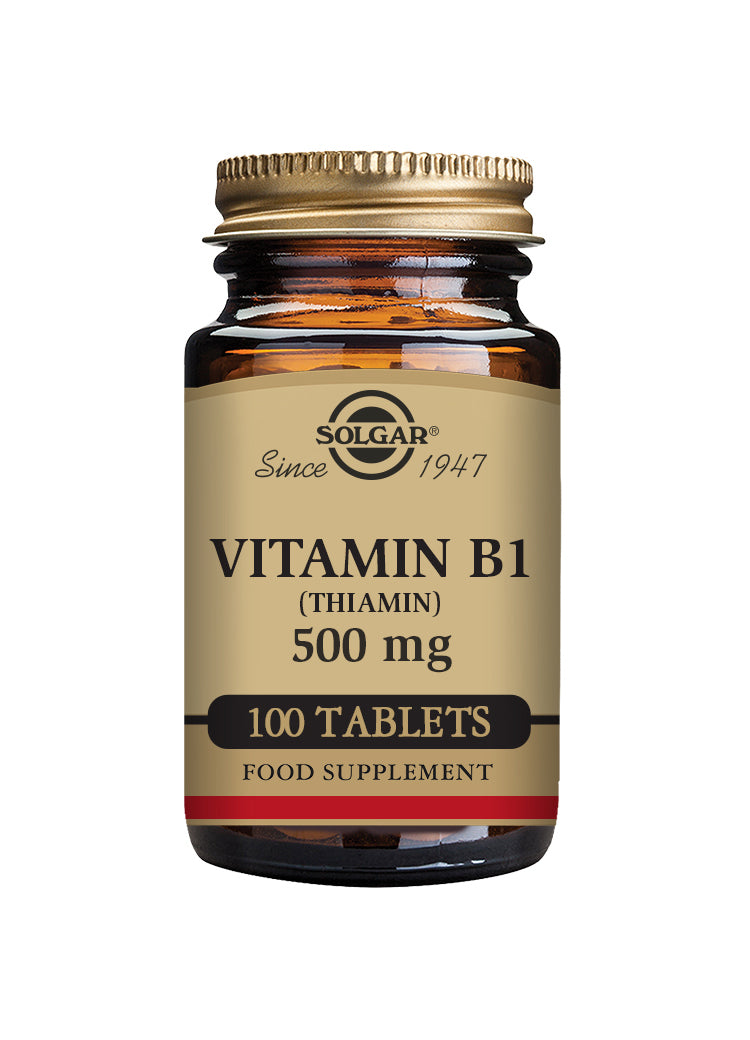 Solgar® Vitamin B1 (Thiamin) 500 mg Tablets - Pack of 100 - Greenlands Health Store