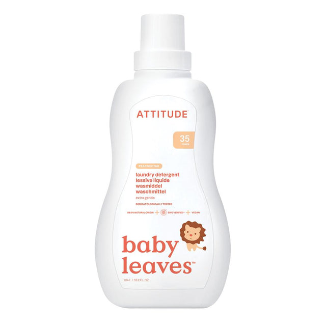 ATTITUDE baby leaves Laundry Detergent - Pear Nectar 1050ml - Greenlands Health Store