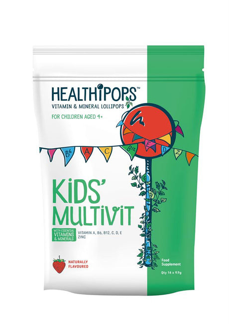 Healthipops Vitamin & Mineral lollipops. Kids' Multivit - Greenlands Health Store