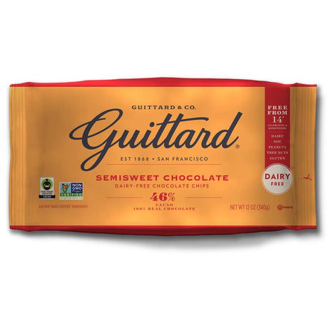 Guittard 46% Semisweet Chocolate Baking Chips. 340g - Greenlands Health Store