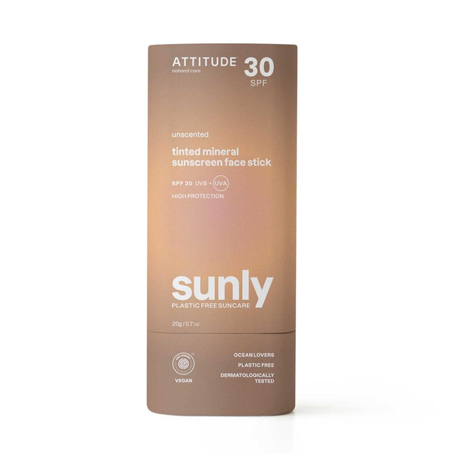 Sunly - Sunscreen Stick - Tinted - Unscented - 30 SPF - 20 g - Greenlands Health Store