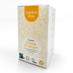 Organic Fairtrade Lemon & Ginger 20 Plastic Free Envelopes - Greenlands Health Store
