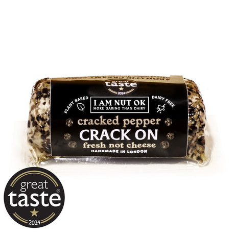 Crack On - Black Pepper Vegan Cheese Log 120g - Greenlands Health Store