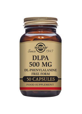 Solgar® DLPA 500 mg (DL-Phenylalanine) Vegetable Capsules - Pack of 50 - Greenlands Health Store