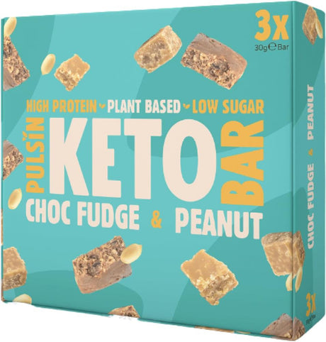 Pulsin Keto Choc Fudge Multipack 3x30g - Greenlands Health Store
