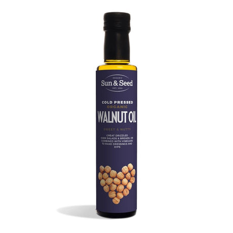 Sun and Seed Organic Walnut Oil - cold pressed 250ml - Greenlands Health Store
