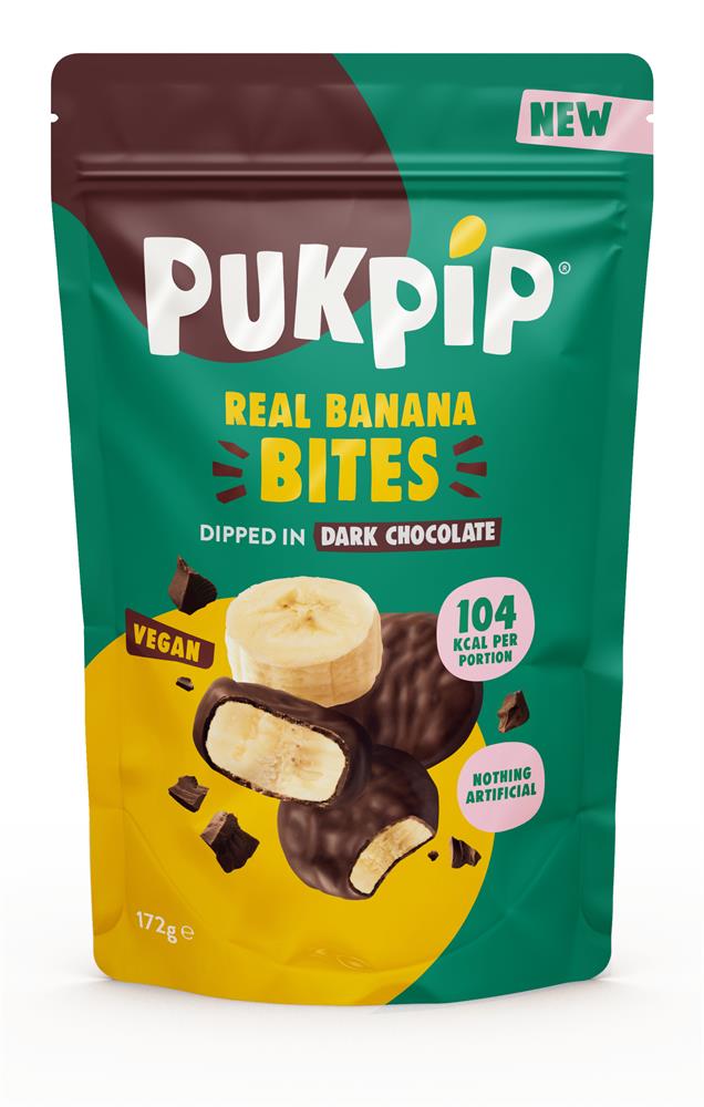 Pukpip Real Frozen Banana Bites Dipped in Dark Chocolate 172g - Greenlands Health Store