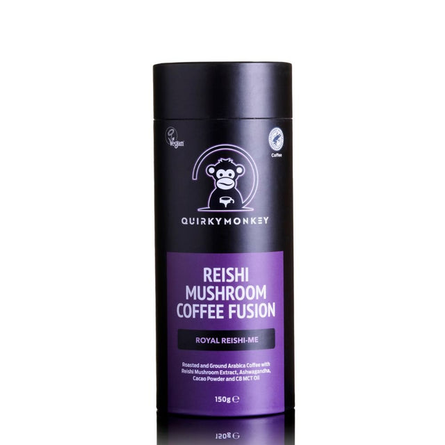 Quirky Monkey Reishi Mushroom Coffee Fusion 150g - Greenlands Health Store