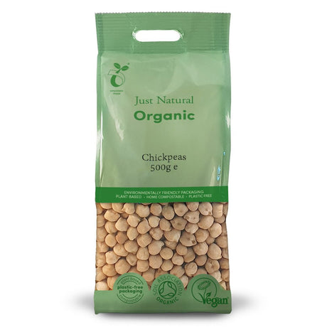 Organic Chickpeas 500g - Greenlands Health Store
