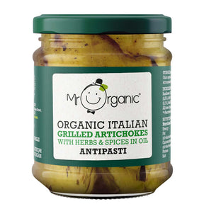 Mr Organic Grilled Artichoke Antipasti 190g - Greenlands Health Store