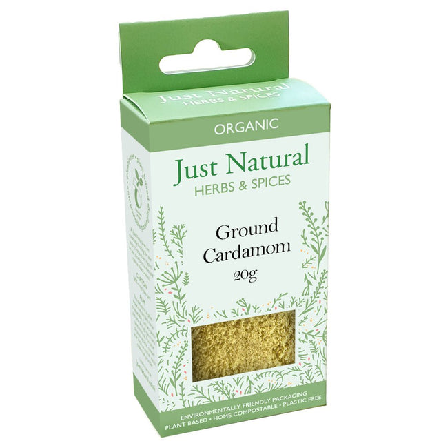 Organic Ground Cardamom(Box) 20g - Greenlands Health Store