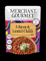 Merchant Gourmet 3 - Bean & Lentil Chilli 280g - Greenlands Health Store