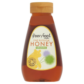Groovy Squeezy Organic Fine Blossom Honey 340g - Greenlands Health Store