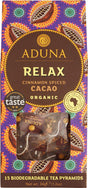 Aduna Relax Super-Tea - Cinnamon Spiced Cacao (15 Pyramids) - Greenlands Health Store