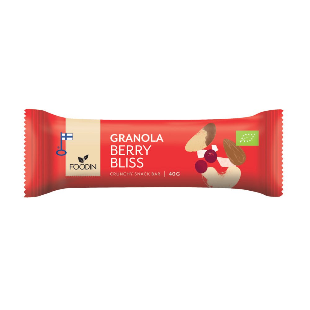 Organic Granola Bar Berry Bliss 40g - Greenlands Health Store