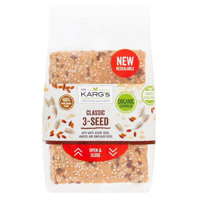 Organic Classic 3 - Seed Crispbread 200g - Greenlands Health Store
