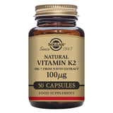 Solgar® Natural Vitamin K2 (MK-7) 100 µg Vegetable Capsules - Pack of 50 - Greenlands Health Store