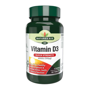 Vitamin D3 4000iu (100ug) 60 Tabs - Greenlands Health Store