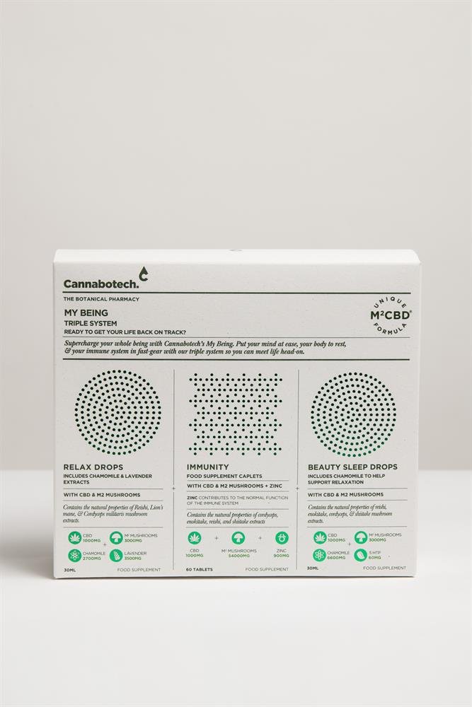 Relax drops Immunity tablets Beauty Sleep drops CBD & Mushrooms - Greenlands Health Store