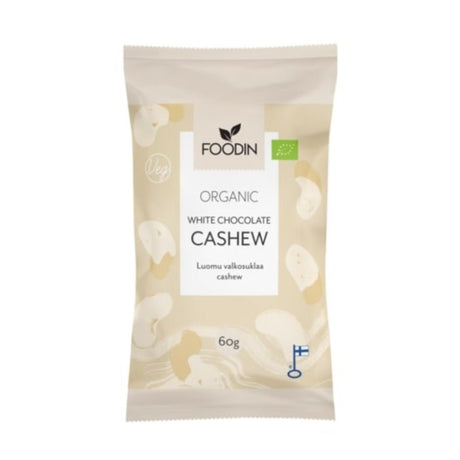 Organic Raw White Chocolate Cashew 60G - Greenlands Health Store