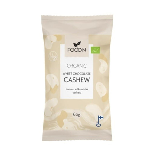 Organic Raw White Chocolate Cashew 60G - Greenlands Health Store