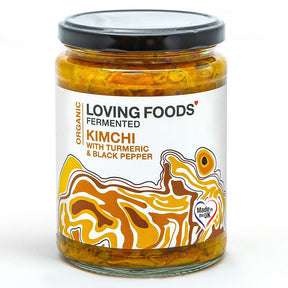 Organic Kimchi with Turmeric & Black Pepper 475g - Greenlands Health Store