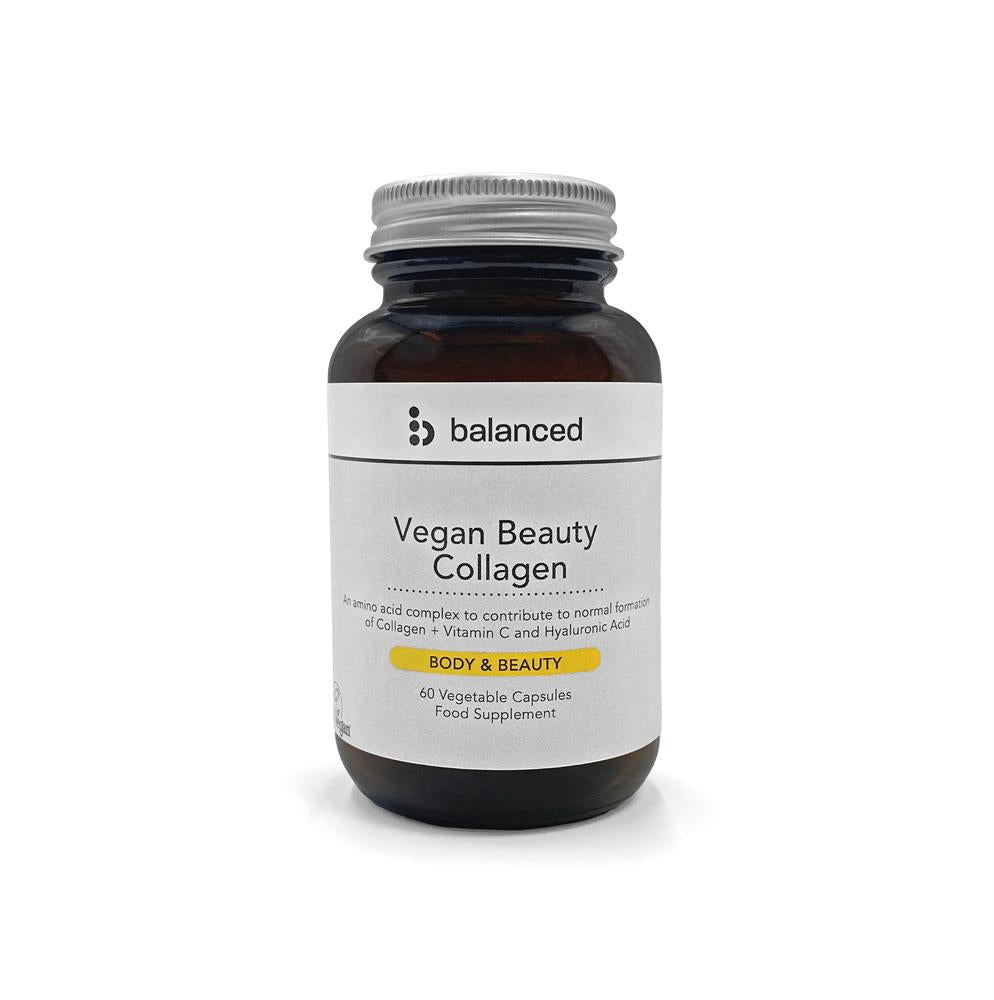 Vegan Beauty Collagen 60 Veggie Caps - Reusable Bottle - Greenlands Health Store