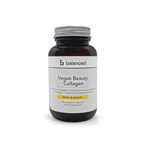Vegan Beauty Collagen 60 Veggie Caps - Reusable Bottle - Greenlands Health Store