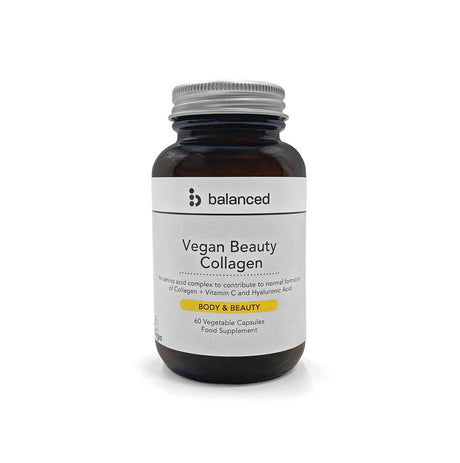 Vegan Beauty Collagen 60 Veggie Caps - Reusable Bottle - Greenlands Health Store