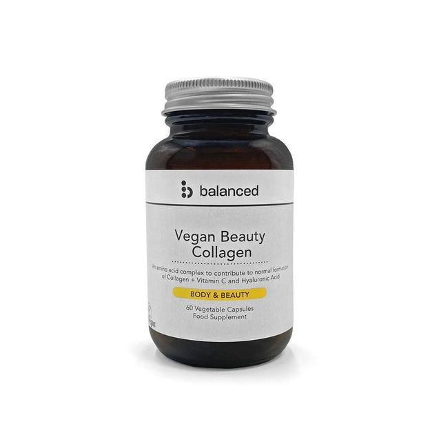 Vegan Beauty Collagen 60 Veggie Caps - Reusable Bottle - Greenlands Health Store