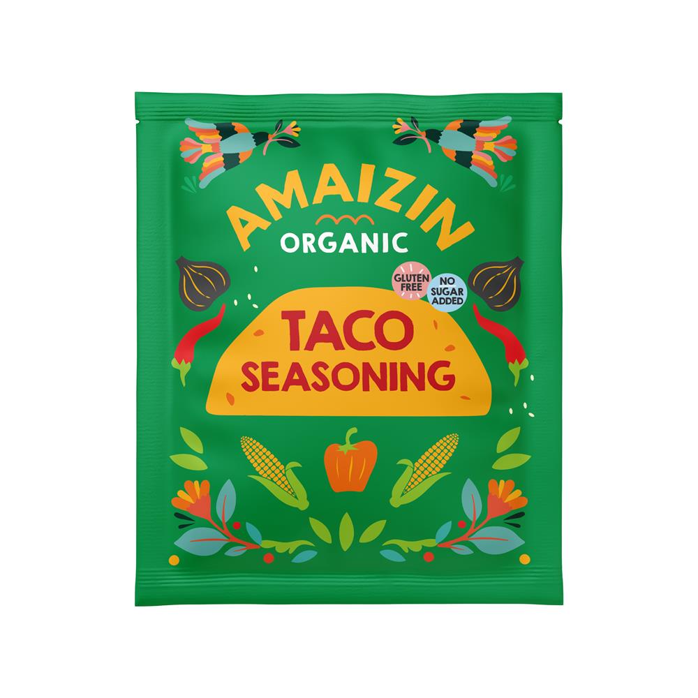 Amaizin Organic Taco Seasoning Gluten-Free & Vegan 30g - Greenlands Health Store