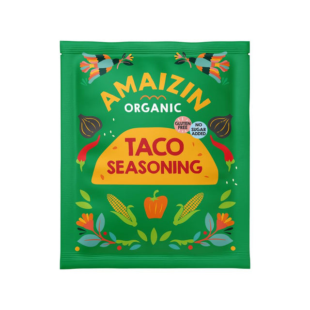 Amaizin Organic Taco Seasoning Gluten-Free & Vegan 30g - Greenlands Health Store