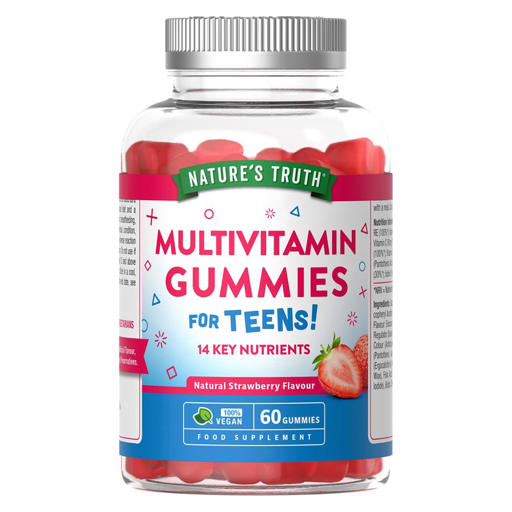 Teens Multivitamin Strawberry 60 Gummies - Greenlands Health Store