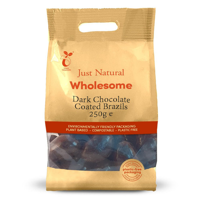 Dark Chocolate Coated Brazils 250g - Greenlands Health Store
