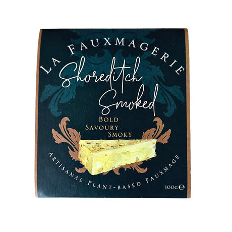 La Fauxmagerie Shoreditch Smoked Vegan Cheddar Cheese Style 100g - Greenlands Health Store
