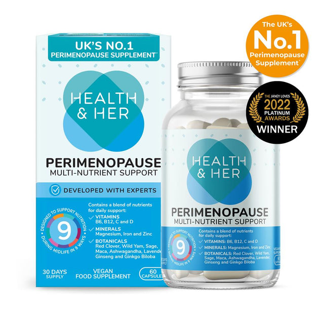 Health & Her Perimenopause Multi Nutrient Supplement 60 Capsules - Greenlands Health Store